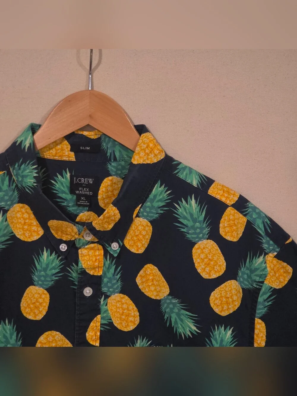 J. Crew Short Sleeved Flex Washed Slim Fit Button Down XL